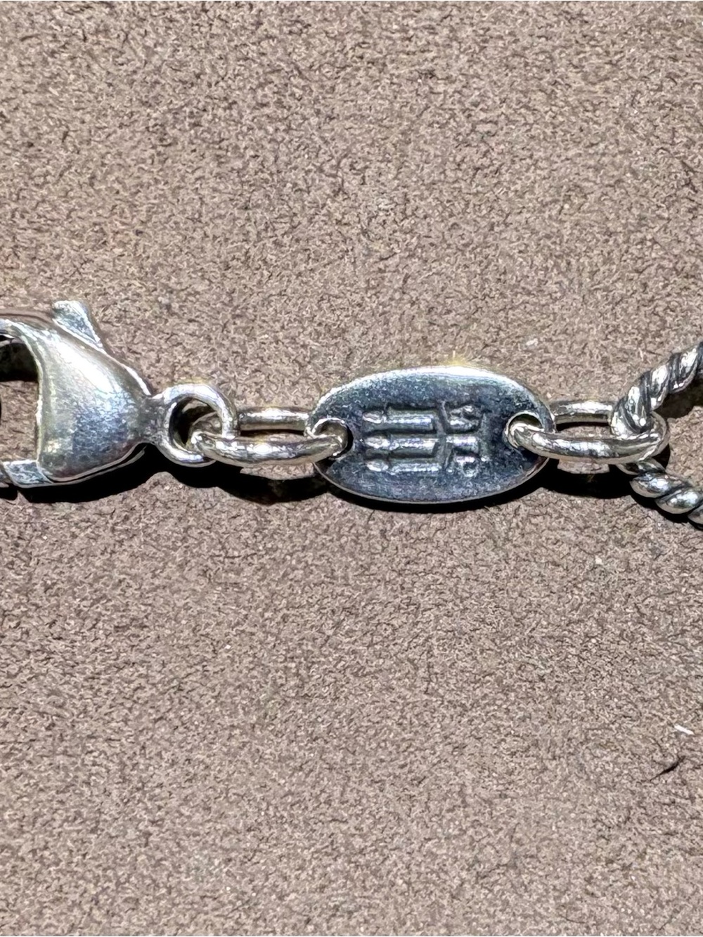 Retired JAMES AVERY Sterling Silver Twisted Rope Link Necklace, 18 inches! - Picture 2 of 7